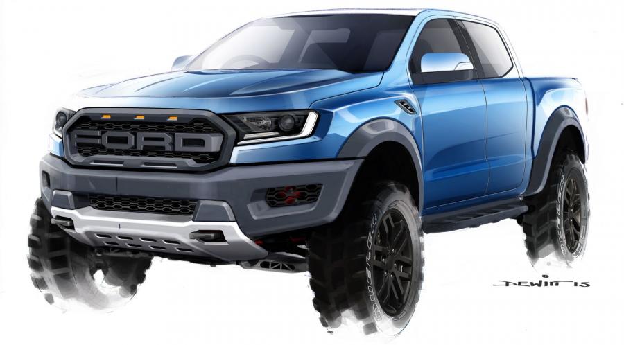 Эскиз Ford Ranger Raptor 2018 года  (EU) (фото 99 из 144)